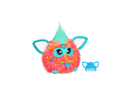 Furby Interactive Toy, Coral - Voice-Activated Plush Friend