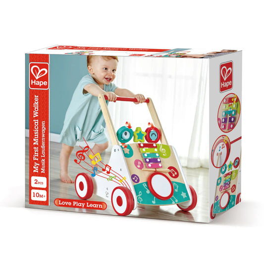 Hape My First Musical Walker - Interactive Wooden Learning Walker