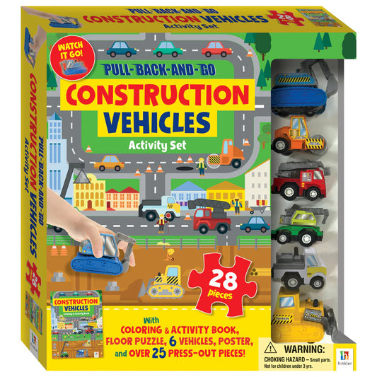 Interactive Construction Site 28-Piece Floor Puzzle Set