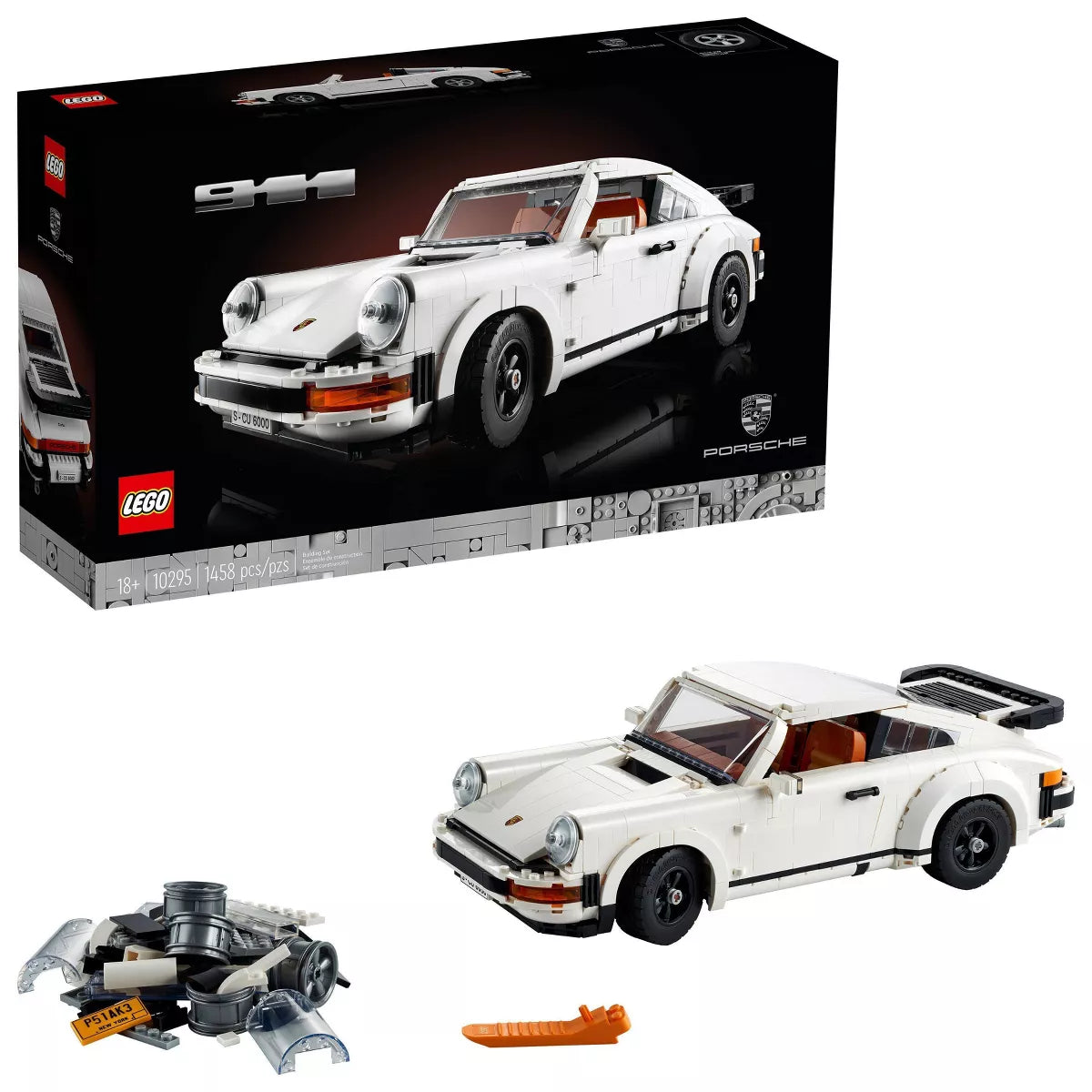 LEGO Icons Porsche 911 Collectible Car Model Kit 10295